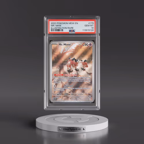 2023 Pokémon Mew EN-151 #179 Mr. Mime - Illustration Rare (PSA 10 GEM MINT)