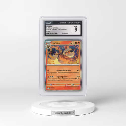 2023 Scarlet & Violet 151 - MEW EN #136/165 Flareon - Holo (CGC 9 MINT)