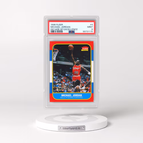 1996 Fleer Decade of Excellence #4 Michael Jordan (PSA 9 MINT)