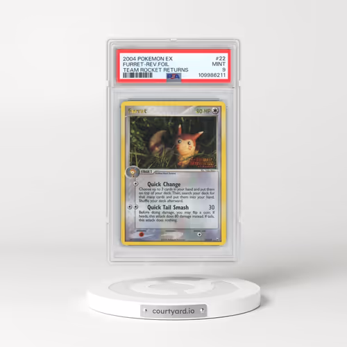 2004 Pokémon EX Team Rocket Returns #22 Furret - Reverse Foil (PSA 9 MINT)