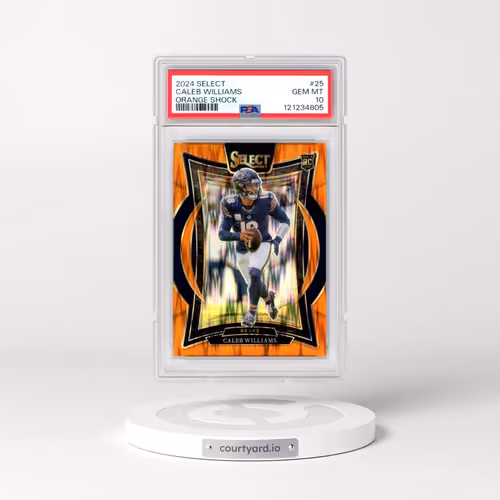 2024 Panini Select #25 Caleb Williams - Orange Shock (PSA 10 GEM MINT)
