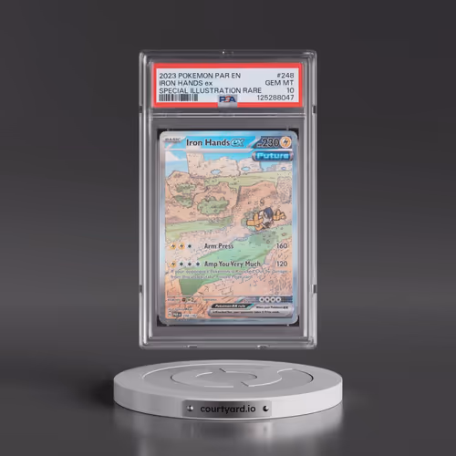 2023 Pokémon Par EN-Paradox Rift #248 Iron Hands EX - Holo Special Illustration Rare (PSA 10 GEM MIN