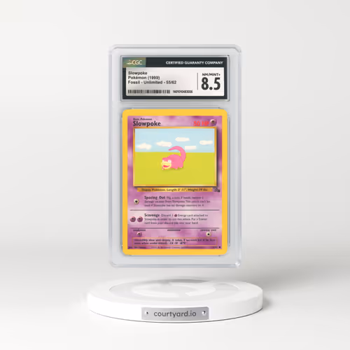 1999 Fossil #55 Slowpoke (CGC 8.5 NM-MT+)