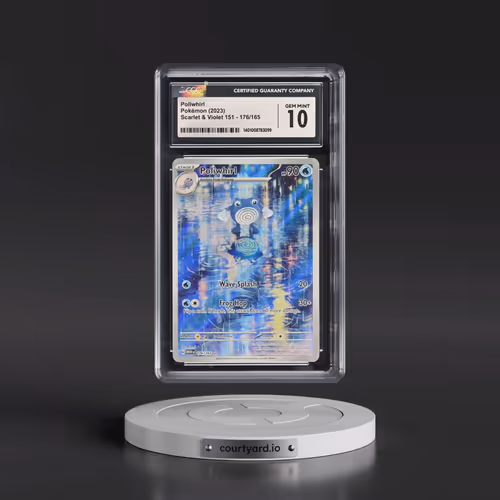 2023 Scarlet & Violet 151 - MEW EN #176/165 Poliwhirl - Illustration Rare Holo (CGC 10 GEM MINT)