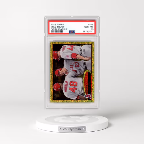2012 Topps #446 Mike Trout - Gold Sparkle (PSA 10 GEM MINT)