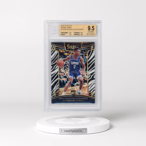 2018 Panini Select #7 Shai Gilgeous-Alexander - Zebra Prizm (BGS 9.5 GEM MINT)