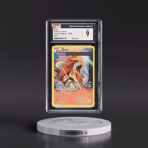 2015 Pokémon XY Ancient Origins #15 Entei - Holo (CGC 9 MINT)