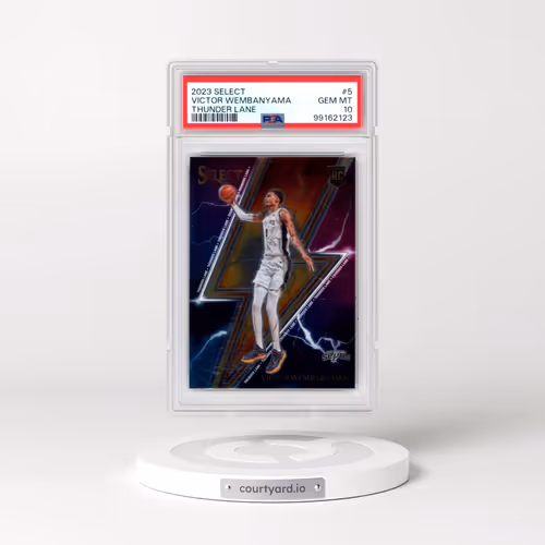 2023 Panini Select Thunder Lane #5 Victor Wembanyama (PSA 10 GEM MINT)