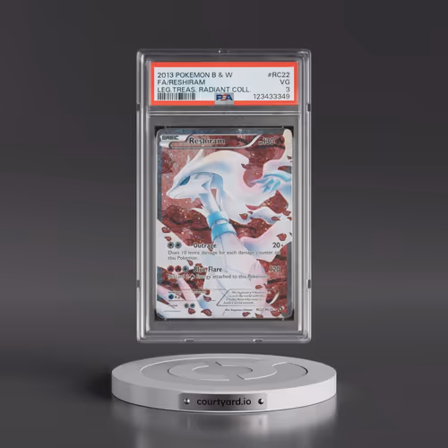 2013 Pokémon Black & White Legendary Treasures Radiant Collection #22/25 Reshiram - Full Art (PSA 3