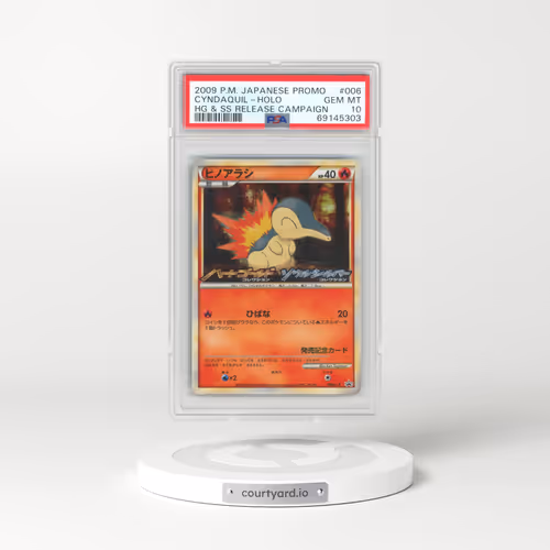 2009 Pokémon Promo #006 Cyndaquil - Holo HG & SS Release Campaign (PSA 10 GEM MINT)