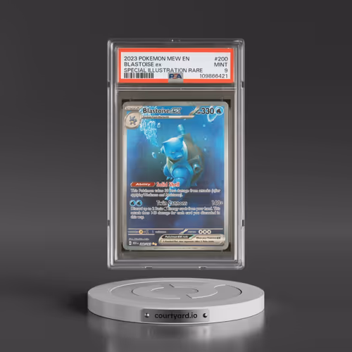 2023 Pokémon Mew EN-151 #200 Blastoise EX - Holo Special Illustration Rare (PSA 9 MINT)