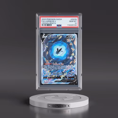 2023 Pokémon Sword and Shield Crown Zenith #GG39 Lumineon V - Holo Full Art (PSA 10 GEM MINT)