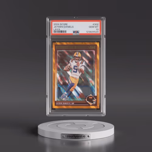 2024 Panini Score #302 Jayden Daniels - Lava (PSA 10 GEM MINT)