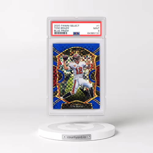 2020 Panini Select #1 Tom Brady - Blue Prizm (PSA 9 MINT)