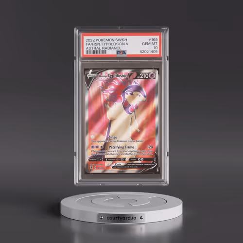 2022 Pokémon Sword & Shield Astral Radiance #169 Hisuian Typhlosion V - Holo Full Art (PSA 10 GEM MI