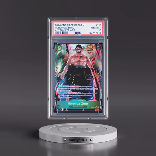 2024 One Piece OP06-Wings of the Captain #118 Roronoa Zoro - Alternate Art (PSA 10 GEM MINT)