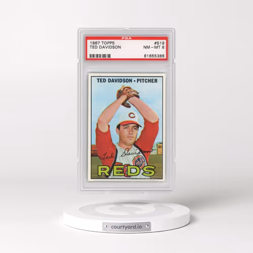1967 Topps #519 Ted Davidson (PSA 8 NM-MT)