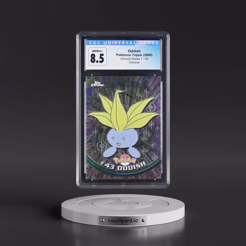 2000 Chrome Series 1 #43 Oddish - Chrome (Topps Chrome Stamp on Front of Card) (CGC 8.5 NM-MT+)
