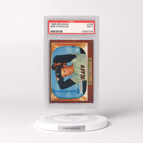 1955 Bowman #148 Bob Chakales (PSA 7 NM)