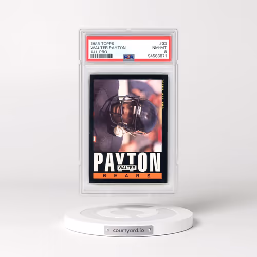 1985 Topps #33 Walter Payton - All Pro (PSA 8 NM-MT)