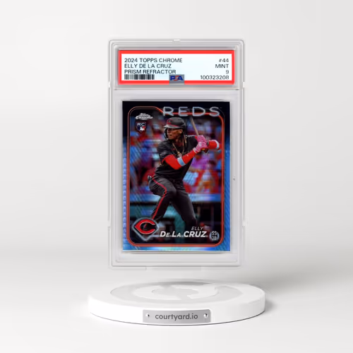 2024 Topps Chrome #44 Elly de La Cruz - Prism Refractor (PSA 9 MINT)