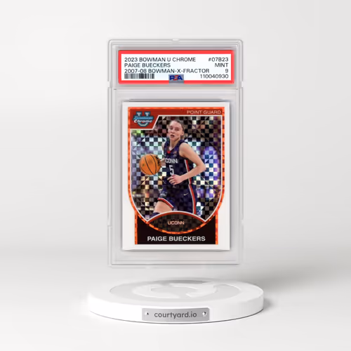 2023 Bowman University Chrome 2007-08 Bowman #07B23 Paige Bueckers - X-Fractor (PSA 9 MINT)