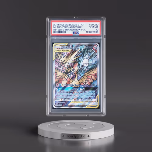 2019 Pokémon SM Black Star Promo #SM210 Moltres & Zapdos & Articuno GX - Holo Full Art Hidden Fates