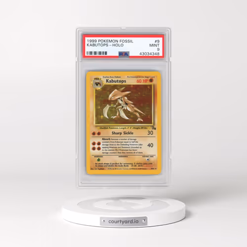 1999 Pokémon Fossil #9 Kabutops - Holo (PSA 9 MINT)