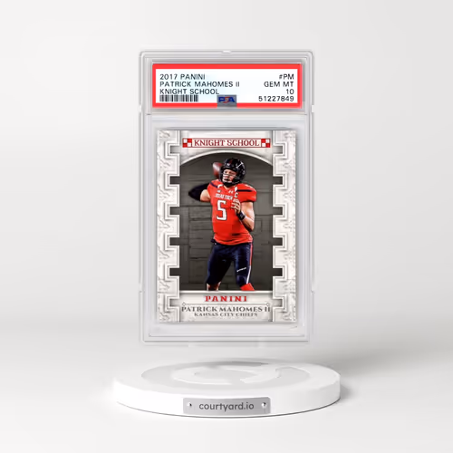 2017 Panini Knight School #PM Patrick Mahomes II (PSA 10 GEM MINT)