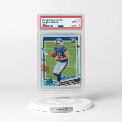 2023 Panini Donruss Optic #211 Dalton Kincaid - Holo (PSA 10 GEM MINT)