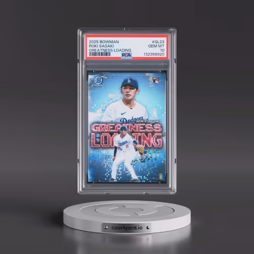 2025 Bowman Greatness Loading #GL23 Roki Sasaki (PSA 10 GEM MINT)