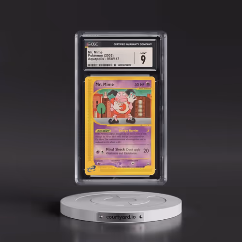 2003 Aquapolis #95b/147 Mr. Mime (CGC 9 MINT)