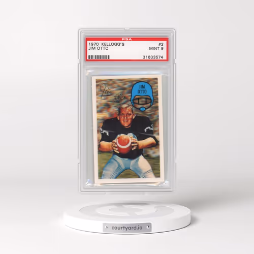 1970 Kellogg's #2 Jim Otto (PSA 9 MINT)