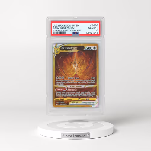 2023 Pokémon Sword and Shield Crown Zenith #GG70 Arceus Vstar - Full Art Secret (PSA 10 GEM MINT)