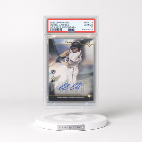 2023 Topps Luminaries Hit Kings Autograph #HKCCA Corbin Carroll (PSA 10 GEM MINT)