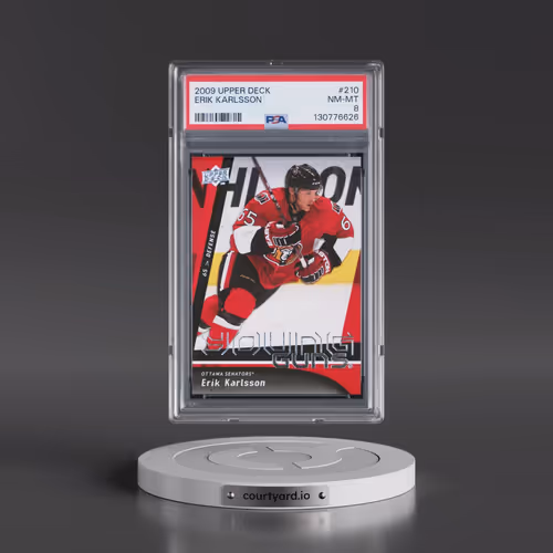 2009 Upper Deck #210 Erik Karlsson (PSA 8 NM-MT)