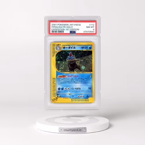 2001 Pokémon Expedition #112 Feraligatr - 1st Edition Holo (PSA 8 NM-MT)
