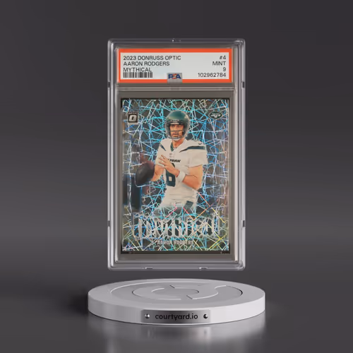 2023 Panini Donruss Optic Mythical #4 Aaron Rodgers (PSA 9 MINT)