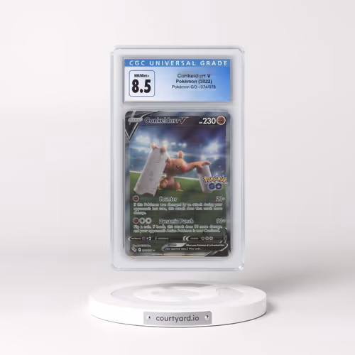 2022 Pokémon GO #074/078 Conkeldurr V - Ultra Rare Holo (CGC 8.5 NM-MT+)