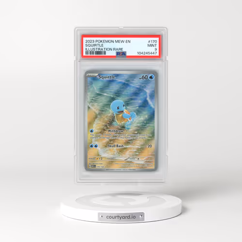 2023 Pokémon Mew EN-151 #170 Squirtle - Illustration Rare (PSA 9 MINT)