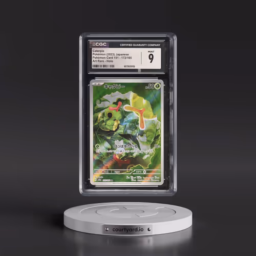 2023 Pokémon Card 151 #172/165 Caterpie - Art Rare Holo (CGC 9 MINT)