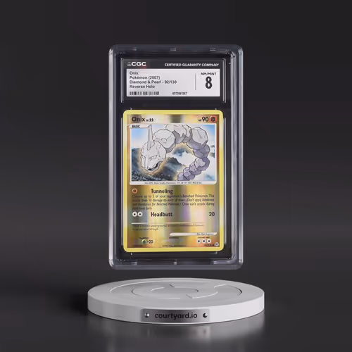 2007 Diamond & Pearl #92/130 Onix - Reverse Holo (CGC 8 NM-MT)
