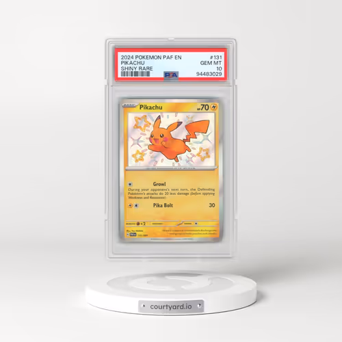 2024 Pokémon Paf EN-Paldean Fates #131 Pikachu - Shiny Rare (PSA 10 GEM MINT)