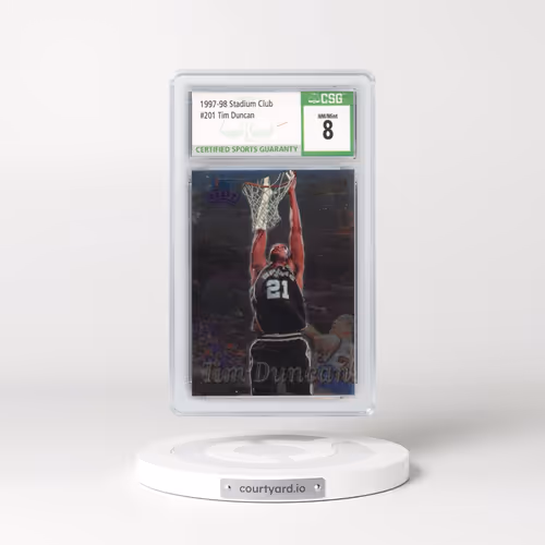 1997 Stadium Club #201 Tim Duncan (CSG 8 NM-MT)
