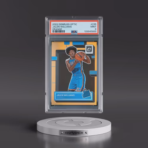 2022 Panini Donruss Optic #235 Jalen Williams - Orange (PSA 9 MINT)