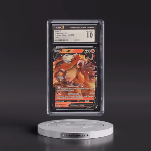 2022 Brilliant Stars #022/172 Entei V - Holo (CGC 10 GEM MINT)