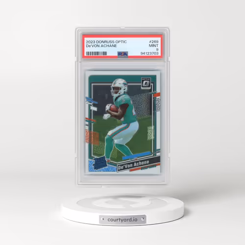 2023 Panini Donruss Optic #269 DE'Von Achane (PSA 9 MINT)