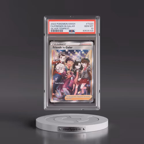 2022 Pokémon Sword & Shield Silver Tempest #TG23 Friends in Galar - Full Art (PSA 10 GEM MINT)