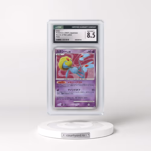 2007 Secret of the Lakes - DP2 (With Rarity Symbols) Uxie - Holo (CGC 8.5 NM-MT+)