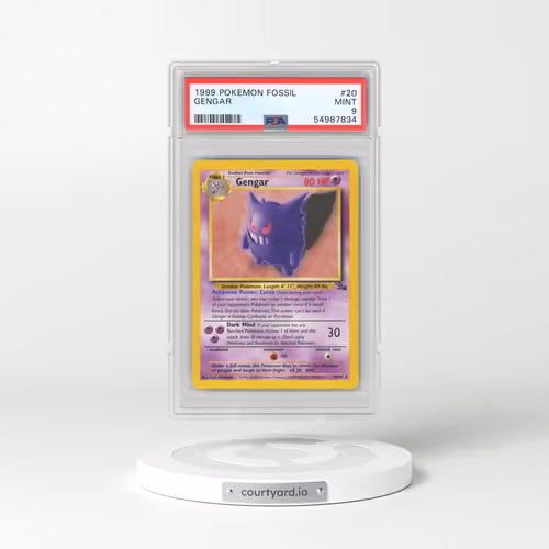 1999 Pokémon Fossil #20 Gengar (PSA 9 MINT)
